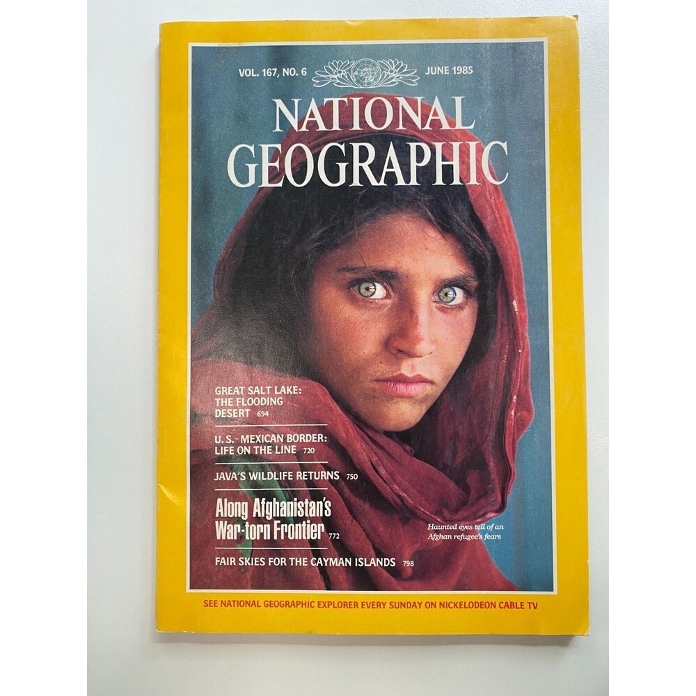 Rare National Geographic June 1985 Afghan Girl, McCurry Vol 167 No 6 Magazine